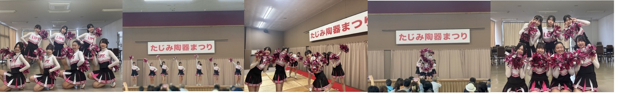 チアリーディング部「たじみ陶器まつり」出演